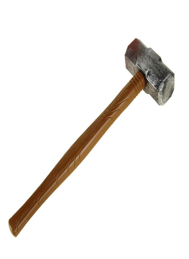Soochat Halloween Hammer Props, Plastic Bloody Hammer, Plastic Fake Hammer, Halloween Cosplay Costume Party Trick Props - Image 2